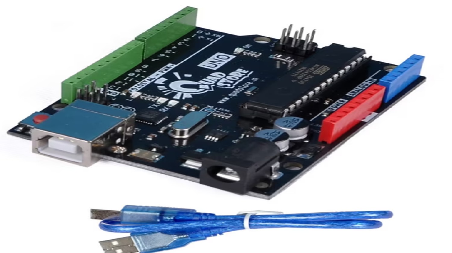 UNO R3 microcontroller board ATmega328P & ATMEGA16U2 with 1 feet USB cable compatible with Arduino IDE